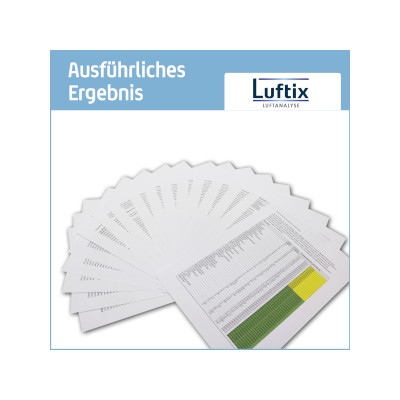 Luftanalyse - Ausführliches Ergebnis