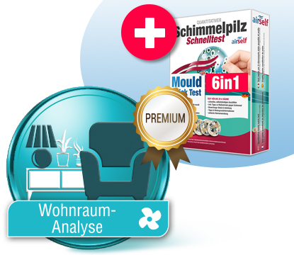 Kombi: Wohnraum Premium + Schimmeltest