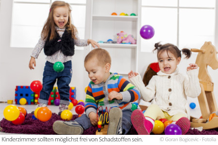 In einem solchen Kinderzimmer sollte die Luft regelmäßig auf Schadstoffe untersucht werden.