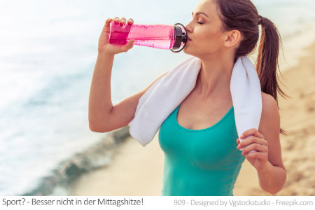 Sport in großer Hitze kann bei hohen Ozonwerten gefährlich werden.